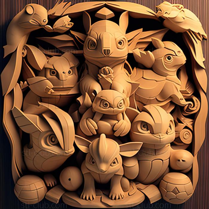 3D model An Old Family Blend Eve of Battle Satoshis Pokmon All T (STL)